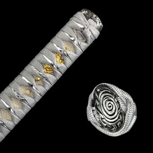 Miniatura 6 de Espada samurái real forjada a mano con acero T10 templado con arcilla, espada Katana de espiga completa afilada, 41 pulgadas