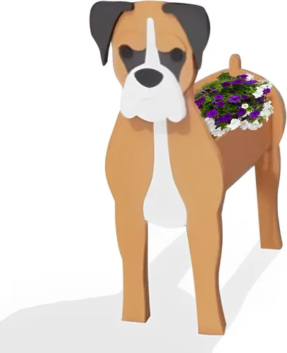 Miniatura 50 de Macetero de flores para perros, regalos para mujeres, bonitas macetas de PVC para perros, macetas para interiores y exteriores, maceta de jardín