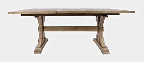 Miniatura 3 de Jofran Carlyle Crossing - Mesa de comedor rústica de madera maciza de 78 pulgadas