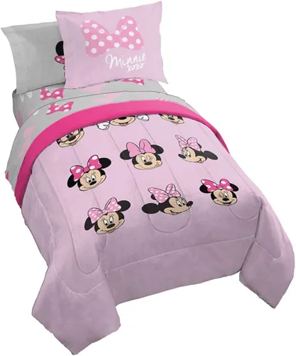 Miniatura 26 de Jay Franco Wednesday Addams - Juego de edredón tamaño individual, ropa de cama de 5 piezas, incluye juego de sábanas y fundas de almohada, ropa
