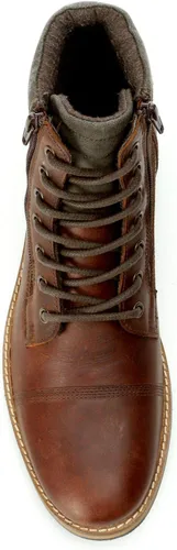 Miniatura 5 de Franco Fortini Dalton - Botas de combate resistentes de cuero con punta redonda para hombre
