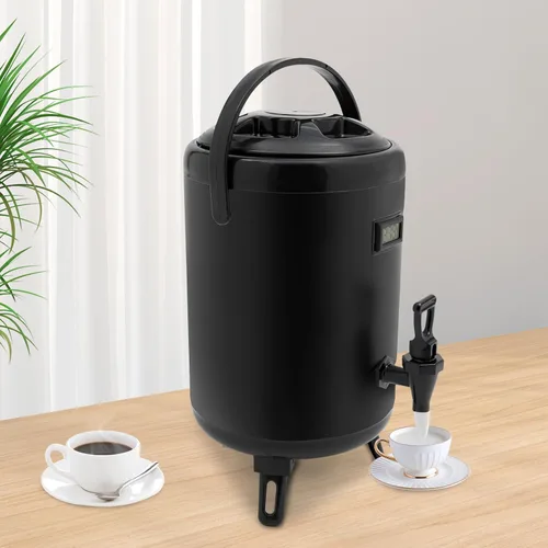 Miniatura 8 de Dispensador térmico aislado de bebidas frías y calientes con espita - Dispensador de té y café de acero inoxidable (2.11 galones)