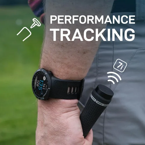 Miniatura 5 de Shot Scope V5 Reloj GPS, seguimiento de disparos, 36k+ cursos precargados, mapas de curso completo, sin suscripción (negro)