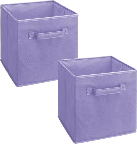 Miniatura 19 de Cajón de tela cúbico ClosetMaid 11469, morado, empaque de 2, Negro, 2