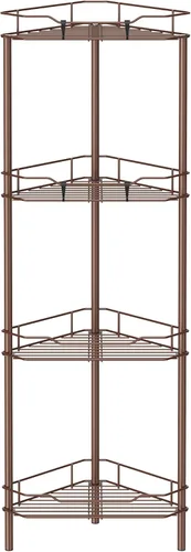Miniatura 18 de HuggieGems Estante Organizador de Esquina para Ducha de 2 Niveles con Ganchos, Soporte de Estantes de Baño, Negro