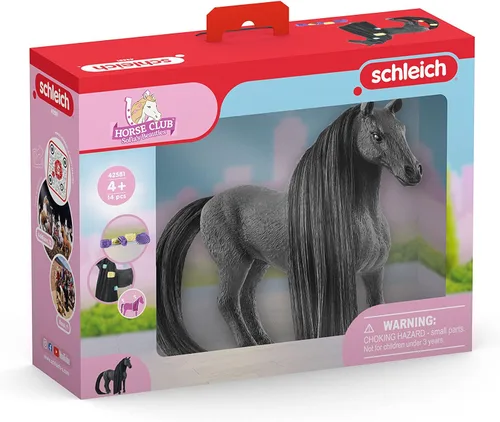 Miniatura 6 de Schleich Horse Club Sofia's Beauties Criollo Definitivo Mare Horse Playset - Juego de 14 piezas con pelo cepillable y accesorios de aseo personal
