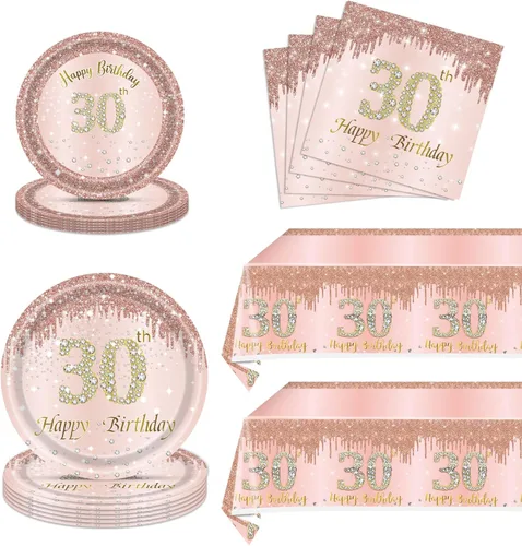 Miniatura 13 de Ryzovo Juego de 62 piezas de vajilla bohemia para fiesta de arcoíris, incluye platos de papel, servilletas, mantel para niñas y niños, decoración