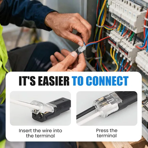 Miniatura 7 de Conector enchufable de doble cable, conectores de tira de luz LED, 2 pines, nuevo conector de cable de bajo voltaje con hebilla de bloqueo