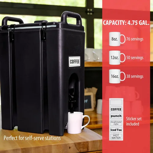 Miniatura 5 de Cambro (500LCD110) Portabebidas de 4-3/4 gal - Camtainer®