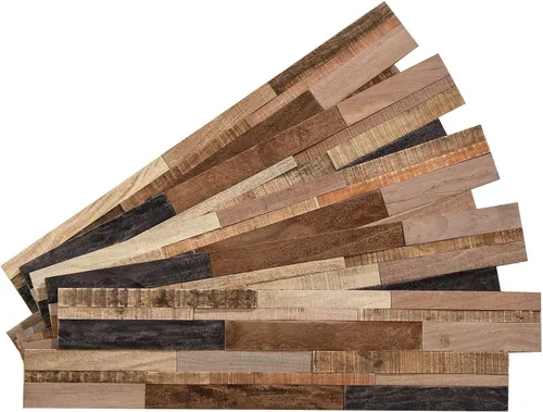 Miniatura 5 de Paneles de madera (marrón mezclado)