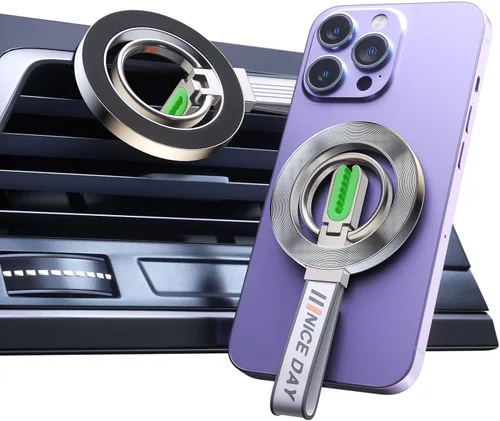 Miniatura 11 de Soporte de teléfono para automóvil, diseño de salida de aire, adecuado para todos los modelos de vehículos, soporte de teléfono con ventosa