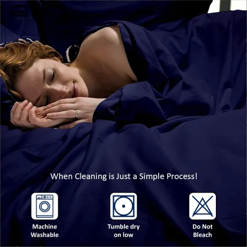 Miniatura 9 de Juego de sábanas de 4 piezas de Cottingon con cabeza flexible tamaño King, sábans superiores de 34 pulgadas divididas para camas ajustables Sleep