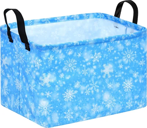 Miniatura 14 de MAIZMZ Cesta de almacenamiento rectangular vacía, organizador de almacenamiento impermeable de béisbol, cestas plegables con asas para mujeres