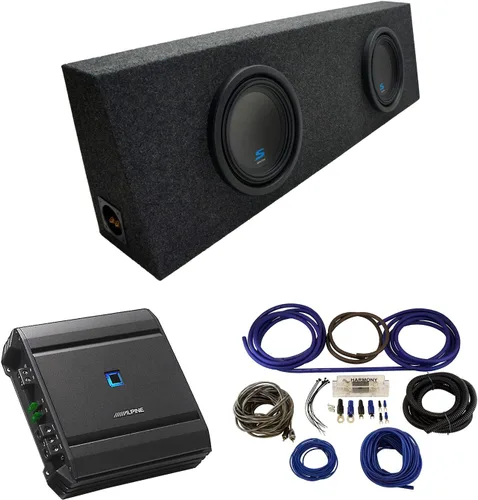 Miniatura 9 de American Sound Connection Alpine Bundle Compatible con Vehículos Universales S-W12D4 Caja de Subwoofer Cargada Individual de 12" Sin amplificador