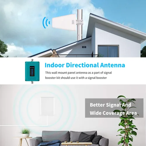 Miniatura 6 de XRDS-RF Antena de panel interior de banda ancha direccional de montaje en pared interno amplificador de señal 8dBi WiFi Antena externa 698 a 2700 MHz
