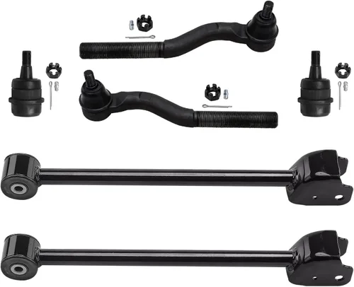 Miniatura 304 de Detroit Axle - Kit de extremo delantero para Chrysler 300 Dodge Charge Challenger 2011-2023, 2 brazos de control inferiores traseros 2 rótulas
