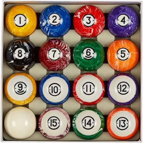 Collapsar Pelotas de billar de lujo de 2-1/4 pulgadas estilo mármol remolino bola de billar juego completo de 16 bolas (varios estilos disponibles)