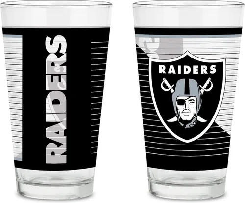 Miniatura 29 de Rico Industries NFL Football Main - Juego de 2 vasos clásicos de 16 onzas con logotipo impreso digitalmente, apto para lavavajillas NFL Football