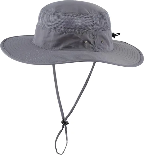 Miniatura 12 de Home Prefer Sombrero de sol UPF 50+ para hombre, ala ancha, protección UV, sombrero para hombre y mujer, playa, safari, jardinería, golf, pesca
