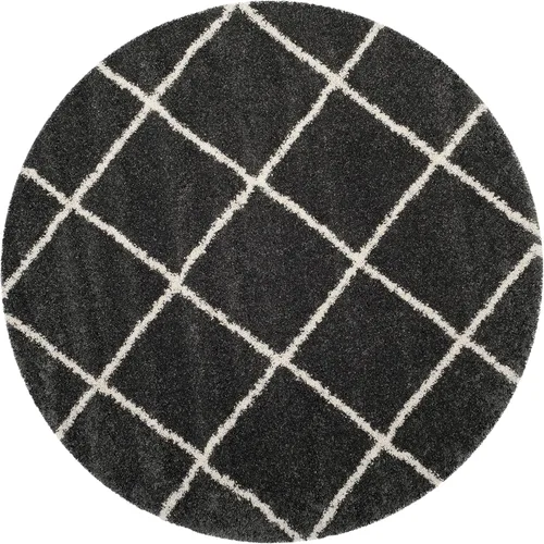 Miniatura 112 de SAFAVIEH - Alfombra de la colección Hudson Shag, diseño de enrejado moderno, no desprende pelusa y fácil de cuidar, 2 pulgadas de grosor, ideal