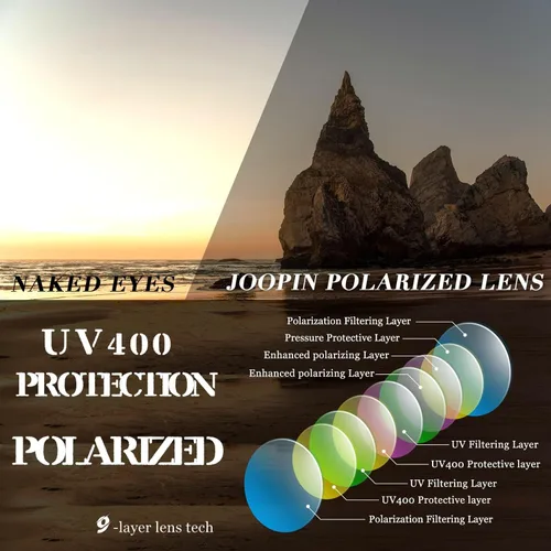 Miniatura 108 de Joopin Lentes de sol de gran tamaño para mujer, polarizados, grandes, para conducción, protección UV, grandes sombras