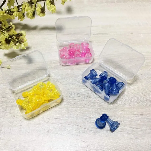Miniatura 6 de 18 unidades (3 tamaños), caja rectangular de plástico transparente con tapa para artículos, píldoras, hierbas, productos para bebés, cuentas, joyas