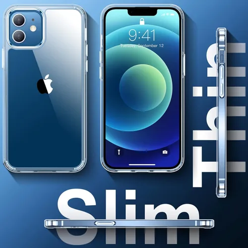 Miniatura 4 de Funda para iPhone 12 y iPhone 12 Pro, [no amarilla] [Ultra delgada], ligera, delgada y a prueba de golpes, transparente