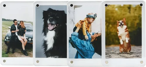Miniatura 9 de Marco magnético Polaroid, marcos de fotos magnéticos Instax Mini de 2 x 3, marco magnético acrílico para nevera [8 unidades, 16 unidades] Paquete