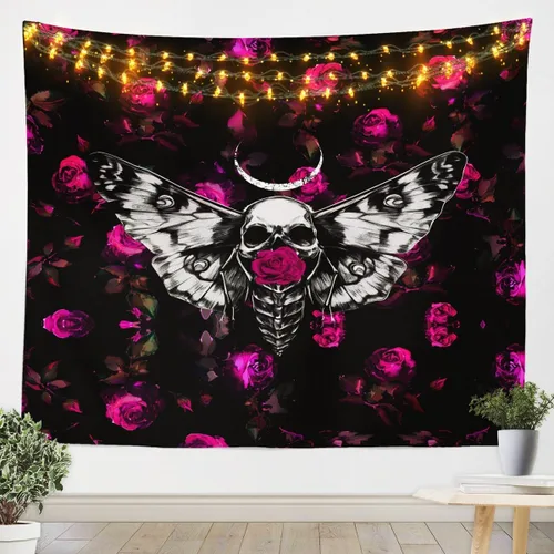 Miniatura 18 de Erosebridal Tapiz de guepardo para colgar en la pared, tapiz de rosa roja, decoración del hogar, tapiz de leopardo y gato, diseño de pared