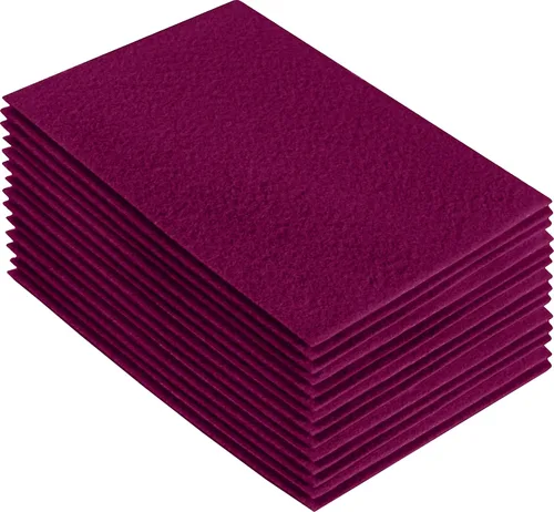Miniatura 210 de FabricLA Hojas de fieltro acrílico para manualidades, cuadrados de fieltro precortados suaves de 4 x 4 pulgadas (3.9 in x 3.9 in), utiliza hojas