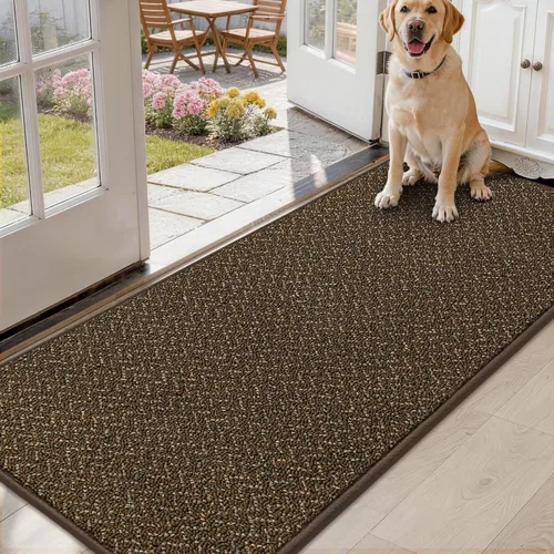 Miniatura 35 de COSY HOMEER Alfombra de pasillo de 2 pies 7 x 10 pies, antideslizante, lavable, absorbente, resistente a las manchas, alfombra para pasillo, entrada