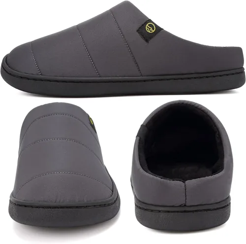 Miniatura 2 de Anproity Pantuflas de espuma viscoelástica para interiores para hombre, con forro polar, cómodas y con puntera cerrada, impermeables