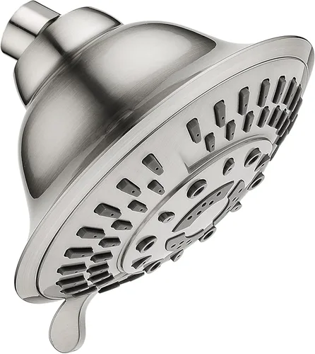 Miniatura 11 de BRIGHT SHOWERS - Cabezal de ducha de lluvia de alta presión, cabezal de ducha fijo con 5 ajustes de rociado, ángulo ajustable y boquillas Bronce