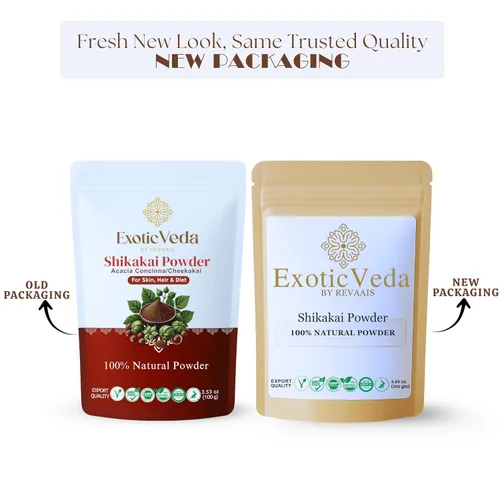 Miniatura 8 de Shikakai Powder 100% puro y natural - Limpiador y acondicionador ayurvédico sin químicos - Nutre el cabello, mejora el brillo, la suavidad