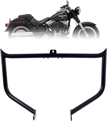 Miniatura 10 de Kinglemc, protector para motor, barra de choque Highway Freeway para Harley Davidson Softail FL Deluxe Fat Boy Slim Heritage Springer Classic Cross