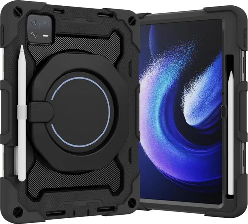 Miniatura 23 de Funda para Xiaomi Pad 5 de 11.0 pulgadas, PC + silicona de 3 capas Combo Armor Heavy Duty Cubierta a prueba de golpes para Xiaomi Pad 5 Pro 5G