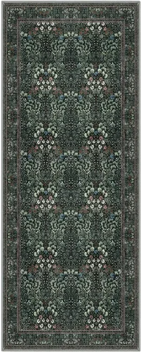 Miniatura 8 de SIILOOM Alfombra antideslizante de pasillo moderna de 2 x 5, súper suave, para pasillos, decoración para cocina, alfombras para pasillos sin 2-Verde