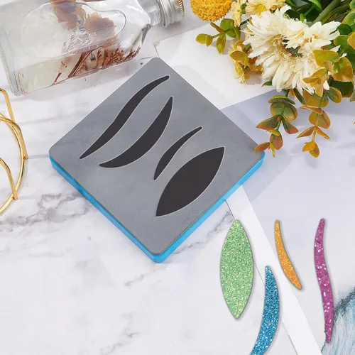 Miniatura 9 de SUPERDANT Aretes de borla de cuero con hojas de sauce troqueladas de madera para llavero, plantilla de molde de corte para manualidades