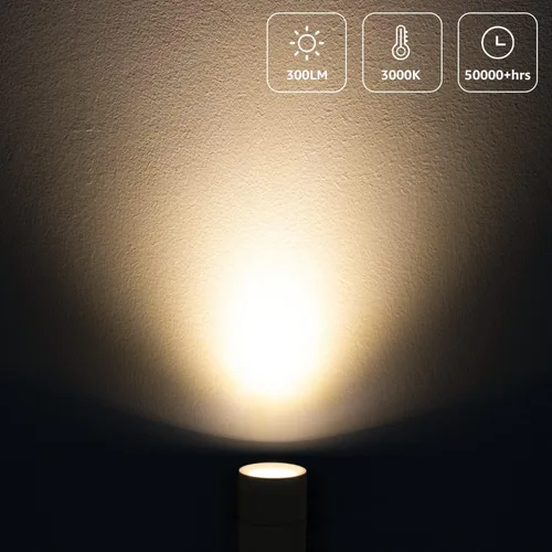 Miniatura 3 de SUNVIE Paquete de 2 luces LED para interiores, focos de 3 W para uso en interiores con blanco cálido de 3000 K, focos de 120 V para plantas
