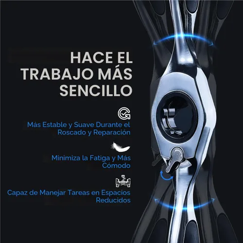 Miniatura 2 de toolant - Juego de machuelos y tarrajas SAE/métricos, 127 piezas, estándar, con combinación de brocas para roscar