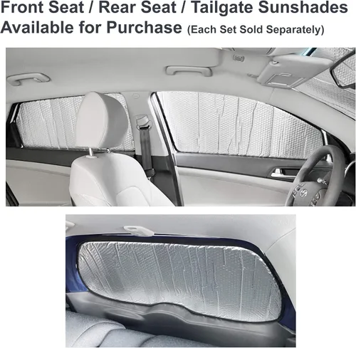 Miniatura 5 de Parasoles de asiento delantero para ventana lateral de ajuste personalizado (2 unidades) para Ford Transit Van 2015-2020 2021 2022 2023 2024 2025