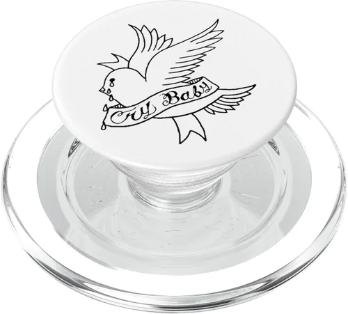 Miniatura 8 de Cry Baby Estético Tatuaje Crybaby Bird PopSockets Swappable PopGrip