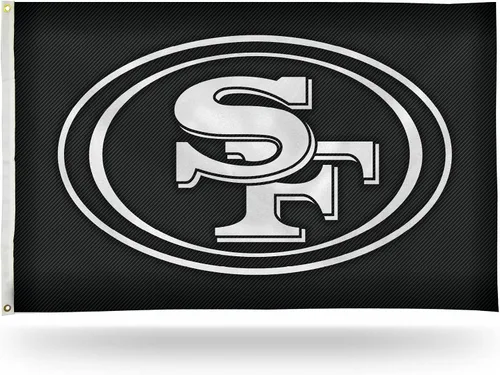 Rico Industries NFL - Bandera de fibra de carbono de 3 x 5 pies, para interiores o exteriores, decoración del hogar, gran regalo, día del juego