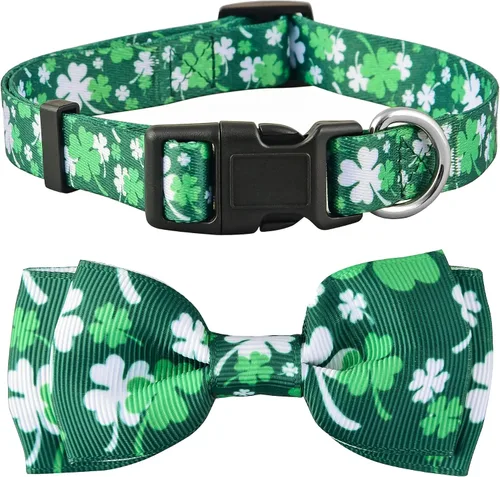 Miniatura 6 de Collar para perro con bandera estadounidense con pajarita, 4 de julio, para perros grandes, medianos y pequeños