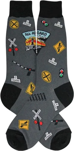 Foot Traffic Calcetines novedosos para hombre, frescos, divertidos, estampados para hombre
