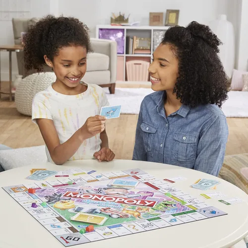 Miniatura 10 de Hasbro Gaming Monopoly Sparkle Edition Juego de mesa, juegos familiares, con fichas brillantes, dados nacarados, aspecto brillante