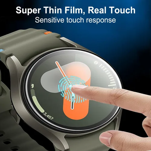 Miniatura 2 de Paquete de 3 protectores de pantalla para Samsung Galaxy Watch 7 de 1.575 pulgadas (1.575 in), película delgada transparente flexible de cobertura
