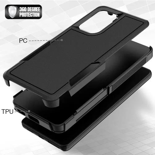 Miniatura 168 de Jeylly Compatible con Samsung Galaxy A22 5G Funda, Funda Samsung A22 5G con 2pcs protectores de pantalla de vidrio templado