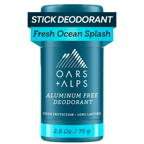Miniatura 14 de Oars + Alps Desodorante sin aluminio para hombres Protección contra olores de larga duración, transparente y libre de residuos blancos