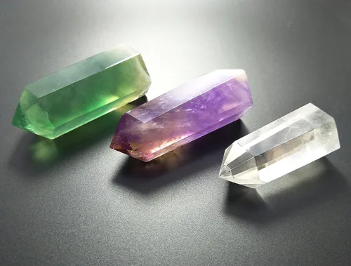 Miniatura 3 de Varitas de cristal curativo, barras de prisma facetadas para terapia de meditación de chakras de Reiki Deco